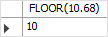 SQL FLOOR Function example